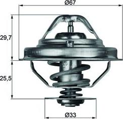 MAHLE TX3888D - Termostats, Dzesēšanas šķidrums