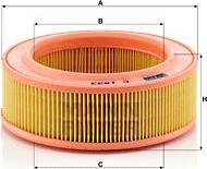 Mann-Filter C1833 - Gaisa filtrs