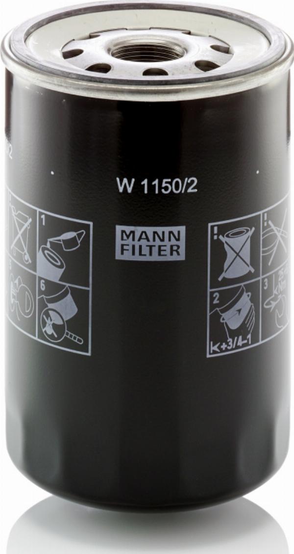 Mann-Filter W 1150/2 - Eļļas filtrs