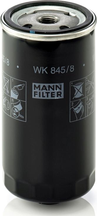 Mann-Filter WK 845/8 - Degvielas filtrs