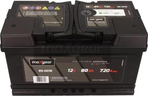 Maxgear 85-0015 - Startera akumulatoru baterija