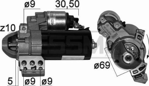 Messmer 220869A - Starteris