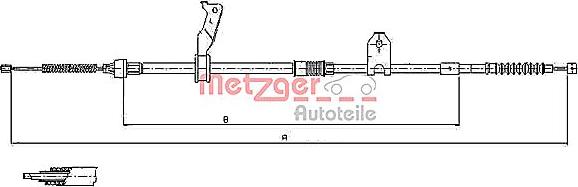 Metzger 17.1480 - Trose, Stāvbremžu