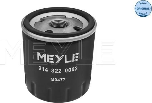 Meyle 2143220002 - Eļļas filtrs