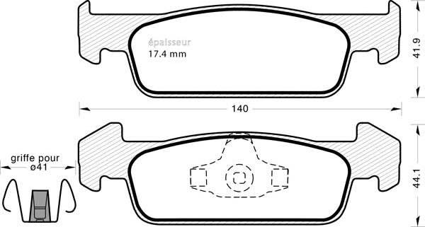 Brembo P68060 - Bremžu uzliku kompl