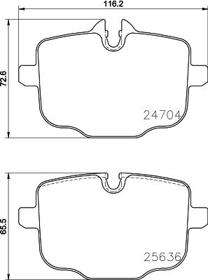 QUARO QP7491 - Bremžu uzliku kompl