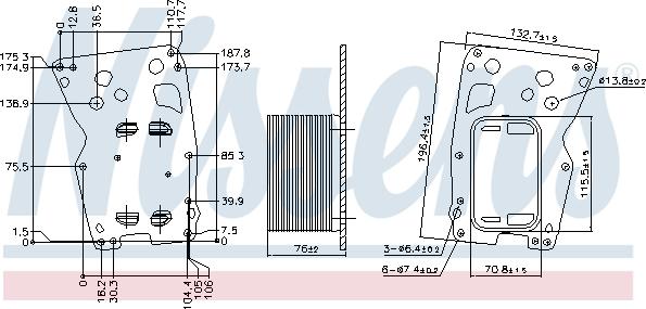 Nissens 90902 - Eļļas radiators, Motoreļļa