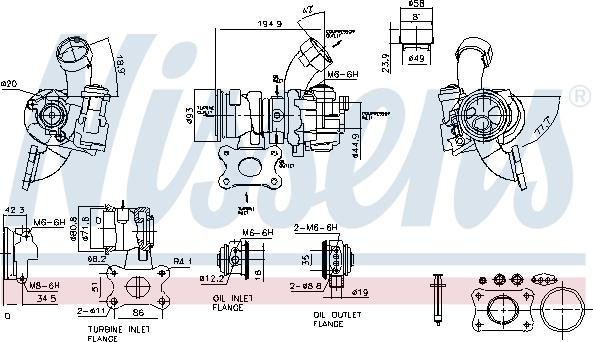 Nissens 93325 - Kompresors, Turbopūte