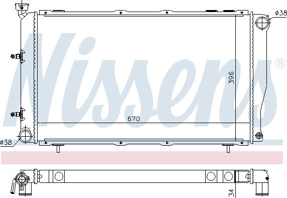 Nissens 64113 - Radiators, Motora dzesēšanas