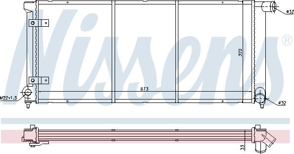 Nissens 65175 - Radiators, Motora dzesēšanas