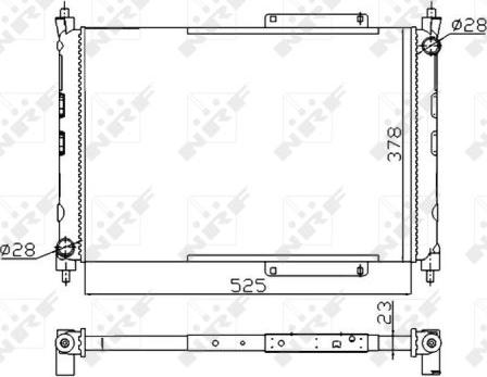 NRF 55425A - Radiators, Motora dzesēšanas
