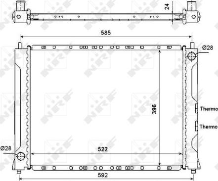 NRF 55425 - Radiators, Motora dzesēšanas
