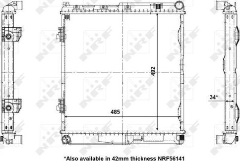 NRF 56077 - Radiators, Motora dzesēšanas