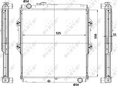 NRF 56115 - Radiators, Motora dzesēšanas