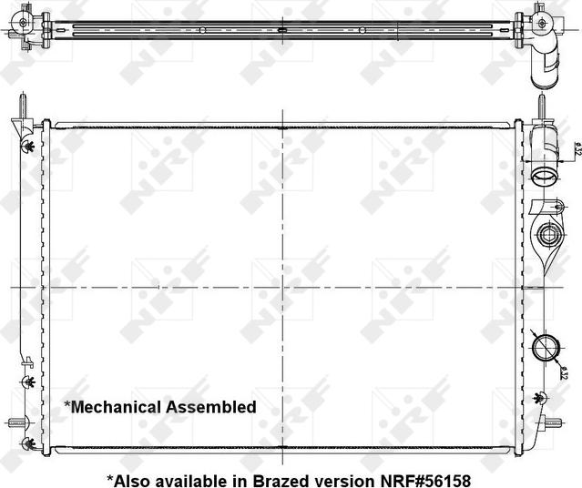 NRF 58198 - Radiators, Motora dzesēšanas