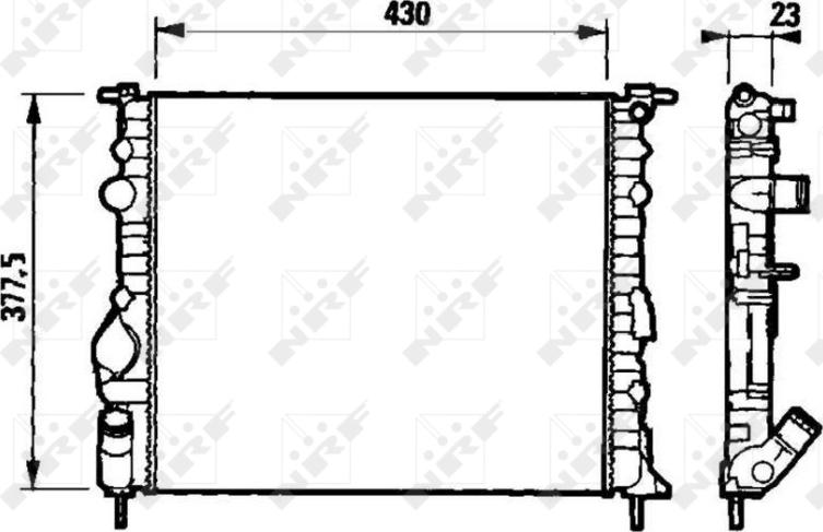 NRF 58192 - Radiators, Motora dzesēšanas