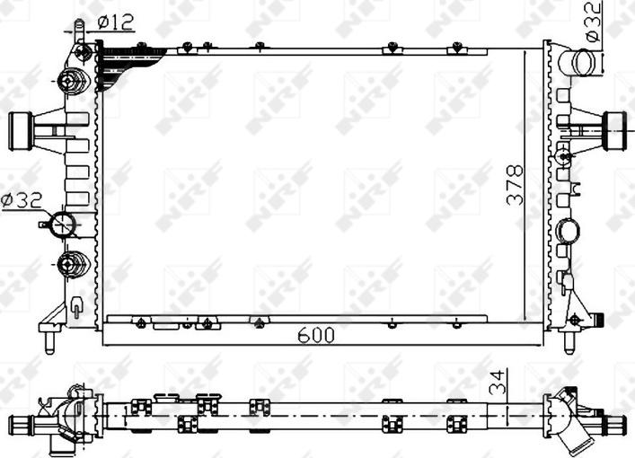 NRF 58178A - Radiators, Motora dzesēšanas
