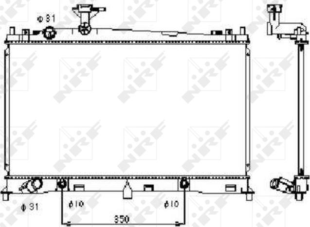 NRF 53410 - Radiators, Motora dzesēšanas