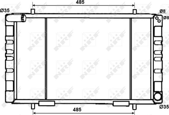 NRF 53070 - Radiators, Motora dzesēšanas