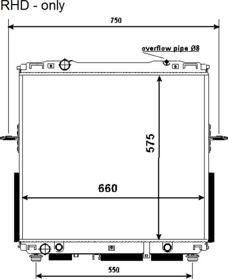 NRF 53368 - Radiators, Motora dzesēšanas