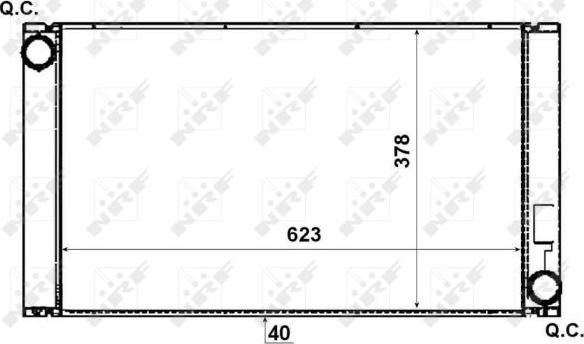 NRF 53731 - Radiators, Motora dzesēšanas