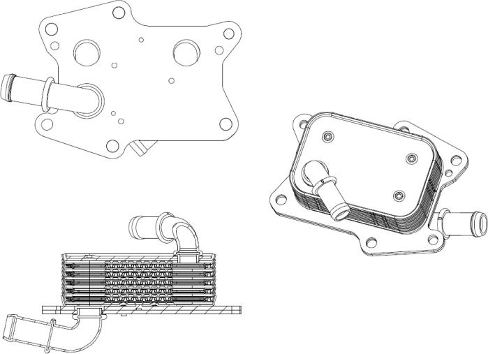 NRF 31830 - Eļļas radiators, Motoreļļa
