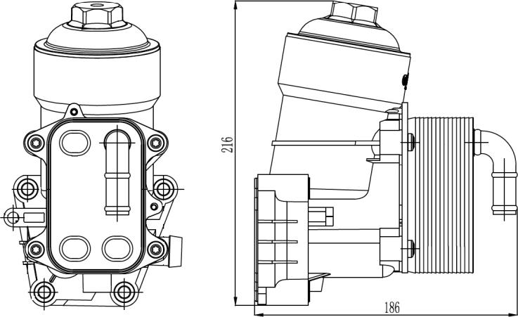 NRF 31838 - Eļļas radiators, Motoreļļa