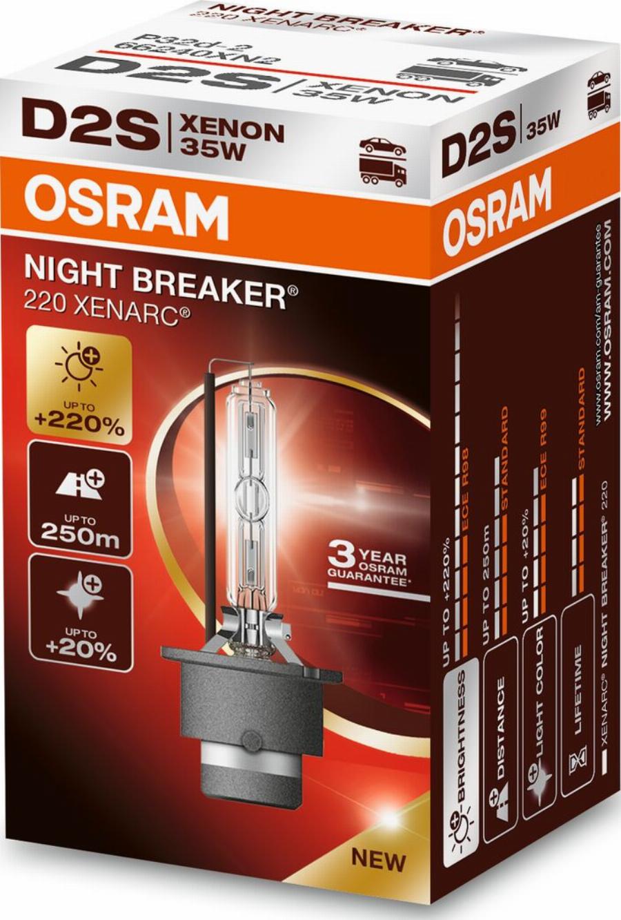 Osram 66240XN2 - Kvēlspuldze, Tālās gaismas
