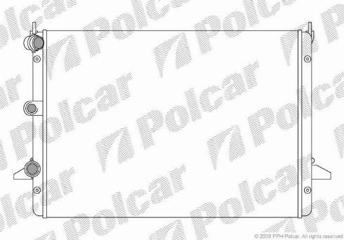 Polcar 955008A1 - Radiators, Motora dzesēšanas