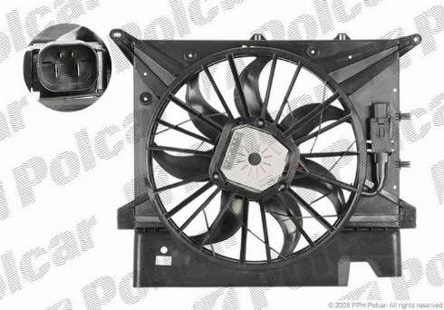 Polcar 909023W2 - Ventilators, Motora dzesēšanas