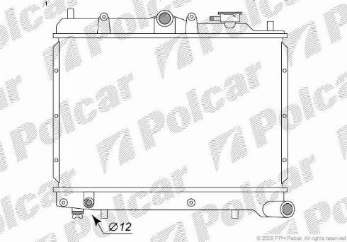 Polcar 4503081K - Radiators, Motora dzesēšanas