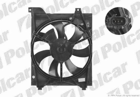 Polcar 411723W2 - Ventilators, Motora dzesēšanas