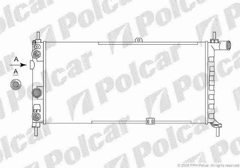 Polcar 550508-8 - Radiators, Motora dzesēšanas