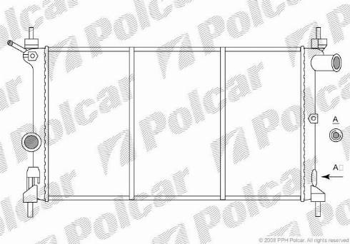 Polcar 550708-0 - Radiators, Motora dzesēšanas