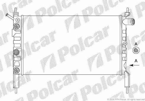 Polcar 550708 - Radiators, Motora dzesēšanas
