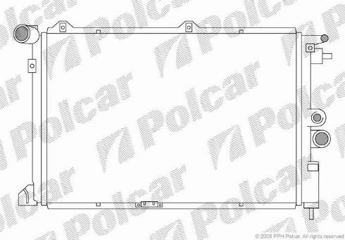 Polcar 551408-6 - Radiators, Motora dzesēšanas