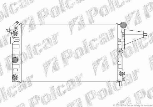 Polcar 551408-1 - Radiators, Motora dzesēšanas