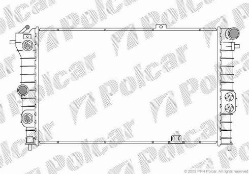 Polcar 551408-7 - Radiators, Motora dzesēšanas