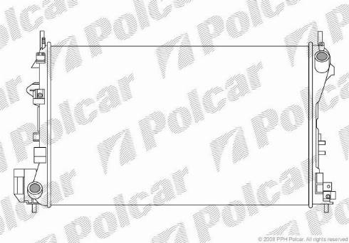 Polcar 551808-4 - Radiators, Motora dzesēšanas