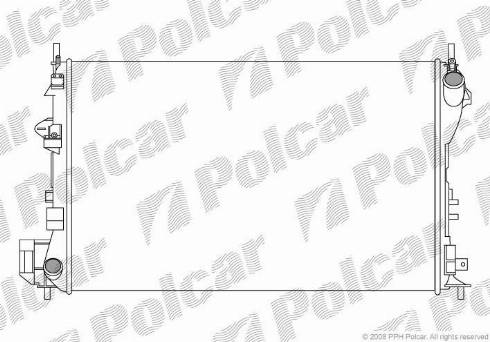 Polcar 551808-1 - Radiators, Motora dzesēšanas