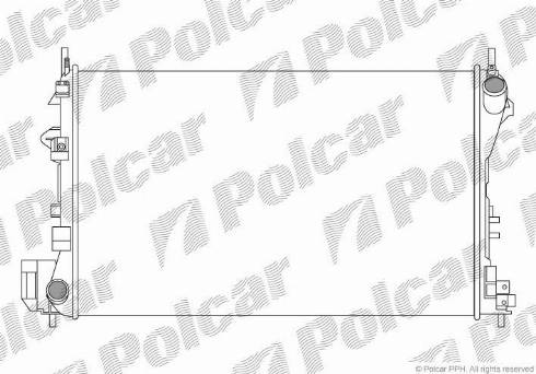 Polcar 551808A4 - Radiators, Motora dzesēšanas