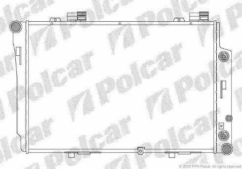 Polcar 500208-2 - Radiators, Motora dzesēšanas