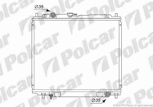 Polcar 5272083K - Radiators, Motora dzesēšanas