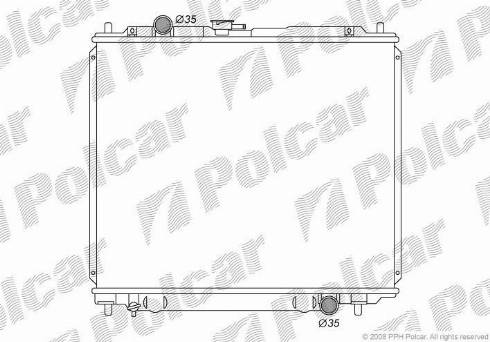 Polcar 5272082K - Radiators, Motora dzesēšanas