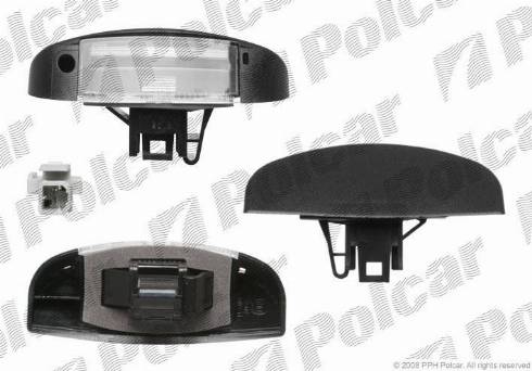 Polcar 5704959X - Numurzīmes apgaismojuma lukturis