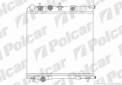 Polcar 5724081X - Radiators, Motora dzesēšanas
