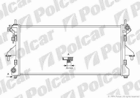Polcar 577008-1 - Radiators, Motora dzesēšanas