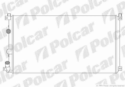 Polcar 604208A1 - Radiators, Motora dzesēšanas