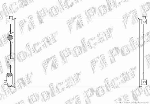 Polcar 604208A2 - Radiators, Motora dzesēšanas