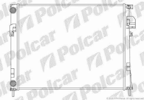 Polcar 602608-2 - Radiators, Motora dzesēšanas